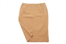 A MAXMARA TAN PENCIL SKIRT