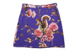 A DOLCE & GABBANA 'ENCHANTED FOREST' SKIRT