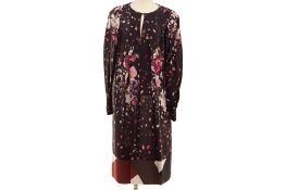 A FENDI FLORAL SILK DRESS