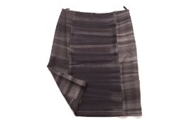 A PRADA GREY SKATER SKIRT