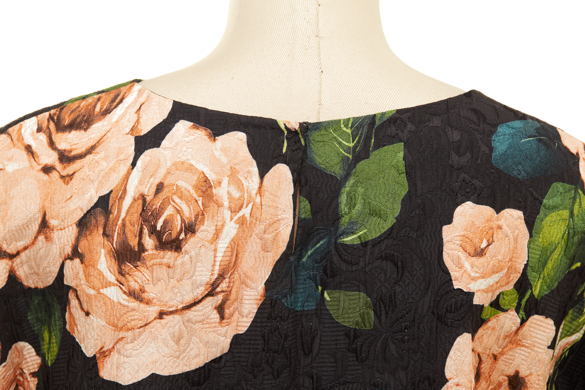 A DOLCE & GABBANA BLACK & FLORAL PRINT BLOUSE - Image 2 of 2