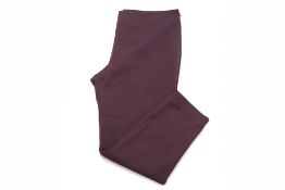 A PAIR OF MISSONI PLUM TROUSERS