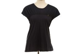 A SALVATORE FERRAGAMO BLACK T-SHIRT