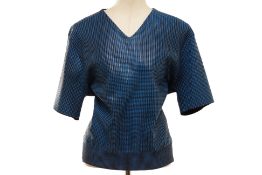 A LOUIS VUITTON COBALT BLUE WOOL TOP