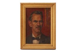 AMERICAN SCHOOL, EARLY 20TH C., PORTRAIT STUDY OF A MAN