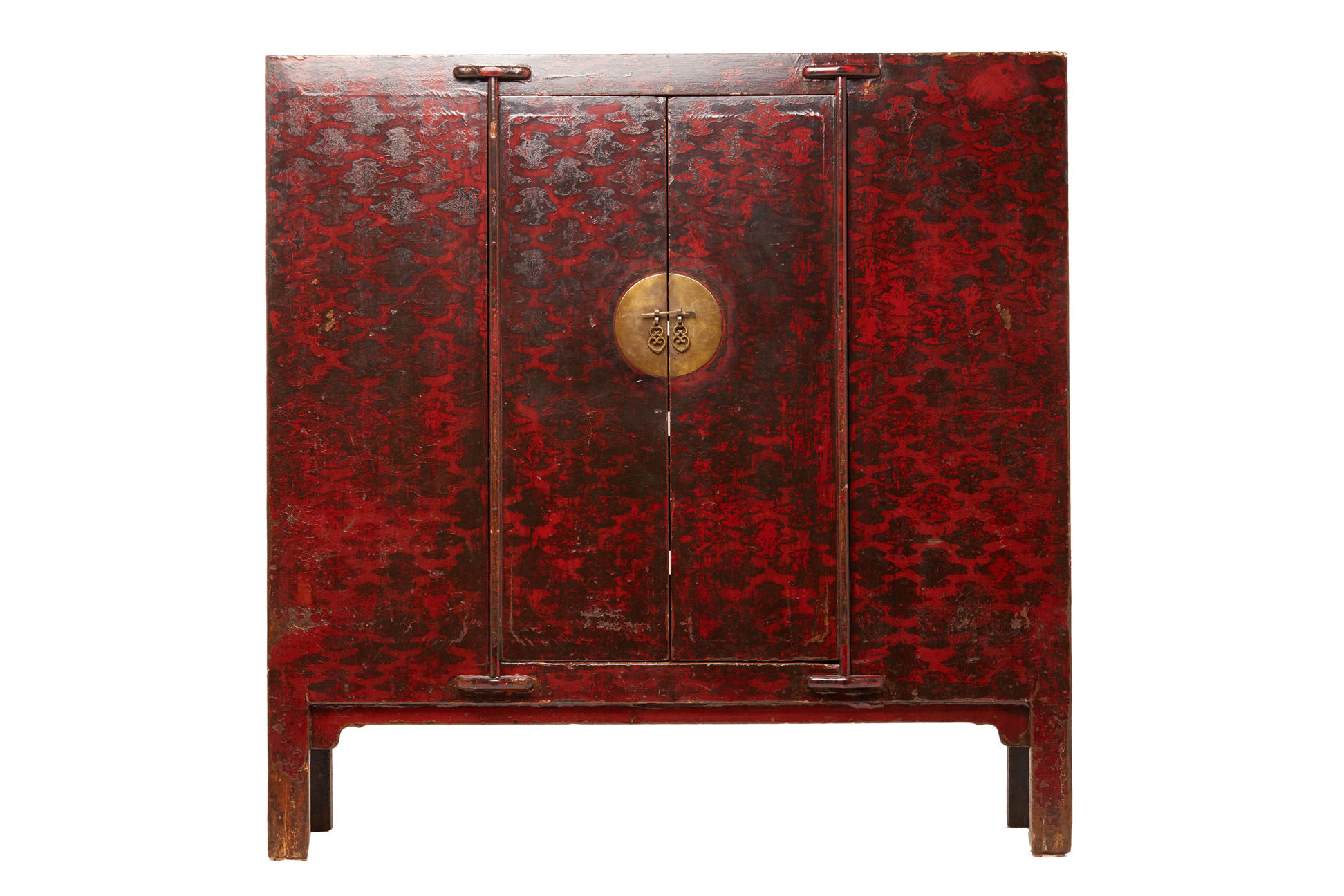 A VERY LARGE CHINESE RED LACQUERED COMPOUND CABINET - Image 2 of 12