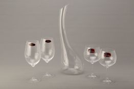 A GROUP OF RIEDEL GLASS ITEMS