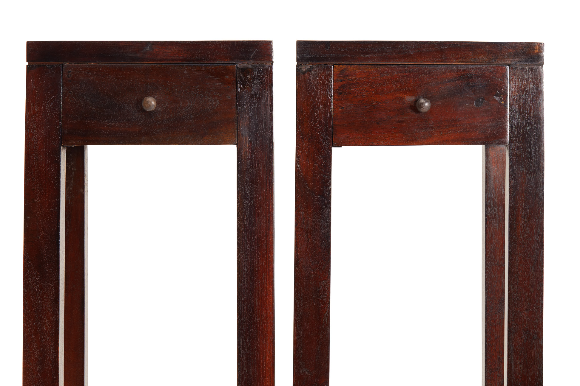 A PAIR OF TALL SQUARE JARDINIERE STANDS - Image 2 of 2