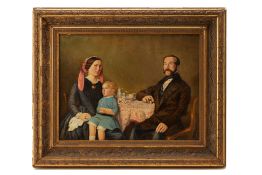 AMERICAN SCHOOL, 19TH CENTURY, FAMILY PORTRAIT