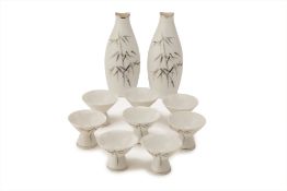 A NORITAKE PORCELAIN SAKE SET