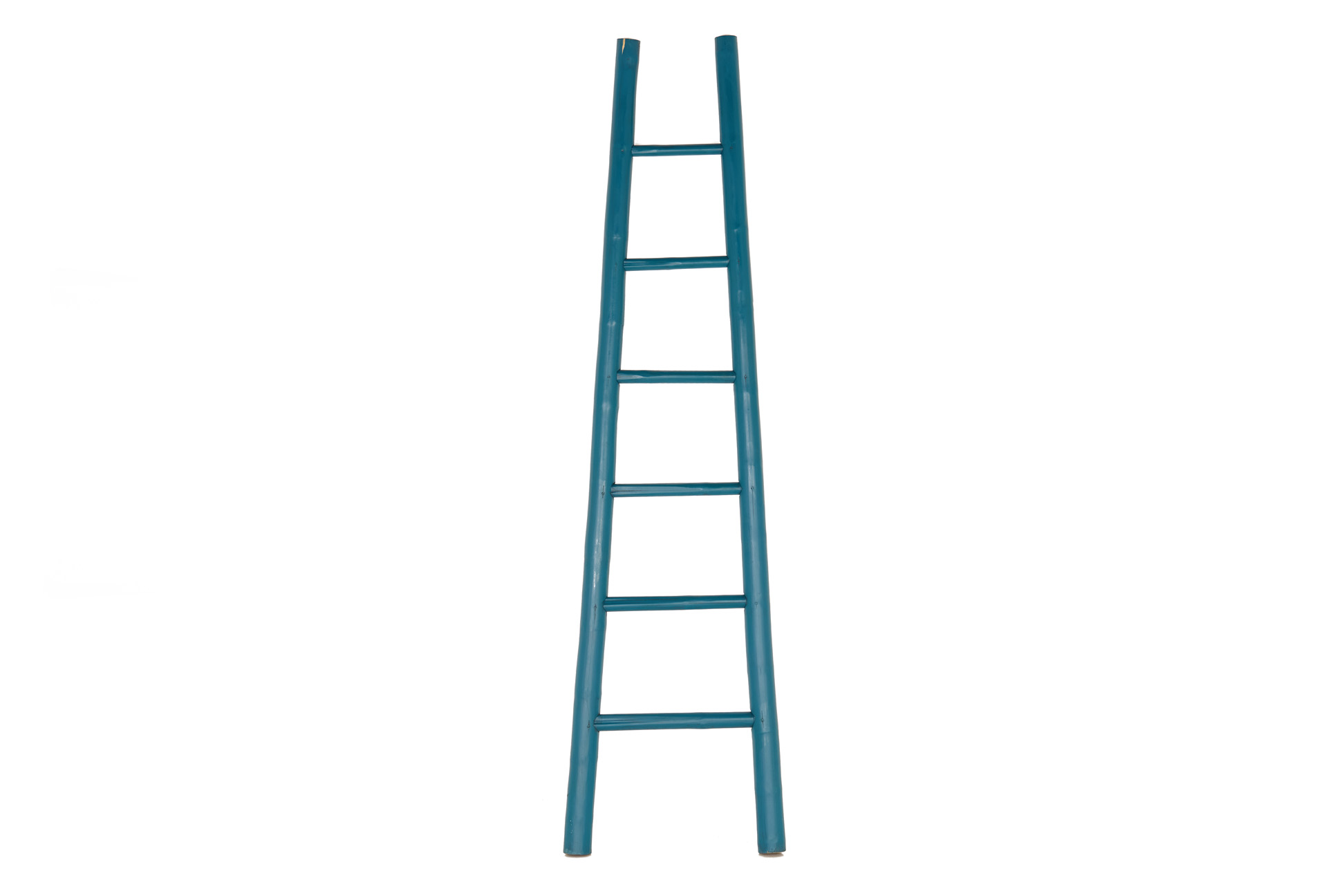 A BLUE BAMBOO LADDER