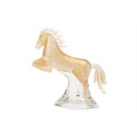 A SARDINIA CRYSTAL MODEL OF A HORSE