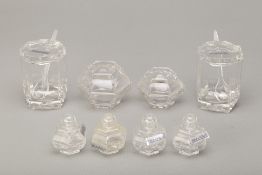 A GROUP OF VILLEROY & BOCH GLASS CONDIMENTS