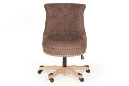 AN UPHOLSTERED OFFICE CHAIR