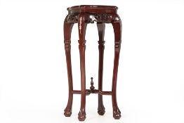 A CHINESE MOTHER OF PEARL INLAID JARDINIERE STAND