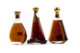 THREE BOTTLES OF COGNAC