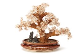 A CRYSTAL BONSAI TREE