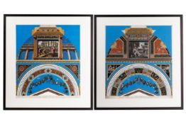 TWO COLOURED ENGRAVINGS OF THE RAPHAEL LOGGIE IN THE VATICAN