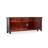 A CHINESE STYLE HARDWOOD SIDEBOARD