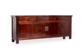 A CHINESE STYLE HARDWOOD SIDEBOARD