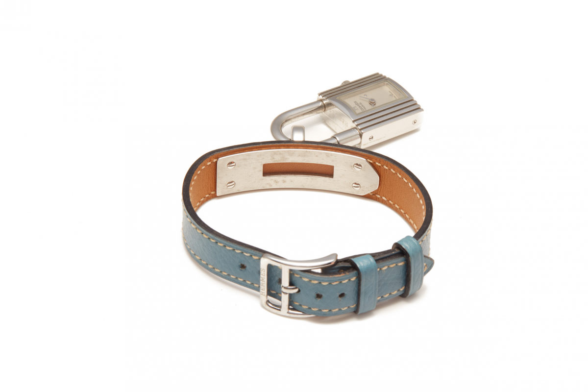 HERMES LADIES STAINLESS STEEL KELLY PADLOCK WATCH - Image 2 of 4