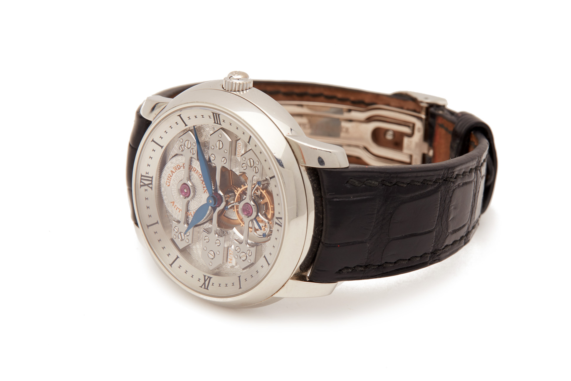 A FINE AND RARE GIRARD-PERREGAUX PLATINUM TOURBILLON WATCH - Image 6 of 16