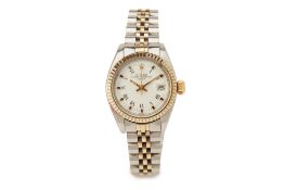 ROLEX LADIES OYSTER PERPETUAL DATE AUTOMATIC WRISTWATCH