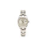 ROLEX STAINLESS STEEL OYSTER PERPETUAL LADY DATEJUST WATCH