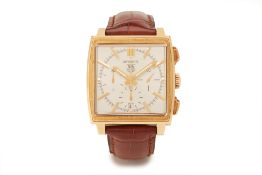 TAG HEUER MONACO GOLD AUTOMATIC CHRONOGRAPH WATCH