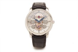 A FINE AND RARE GIRARD-PERREGAUX PLATINUM TOURBILLON WATCH