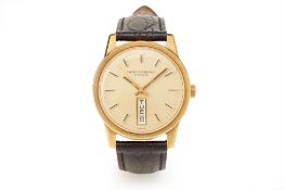 GIRARD-PERREGAUX GYROMATIC GOLD AUTOMATIC CALENDAR WATCH