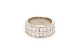 A DIAMOND HALF HOOP ETERNITY RING