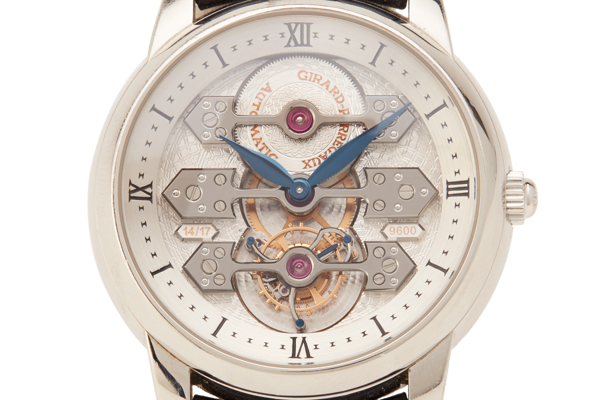 A FINE AND RARE GIRARD-PERREGAUX PLATINUM TOURBILLON WATCH - Image 2 of 16