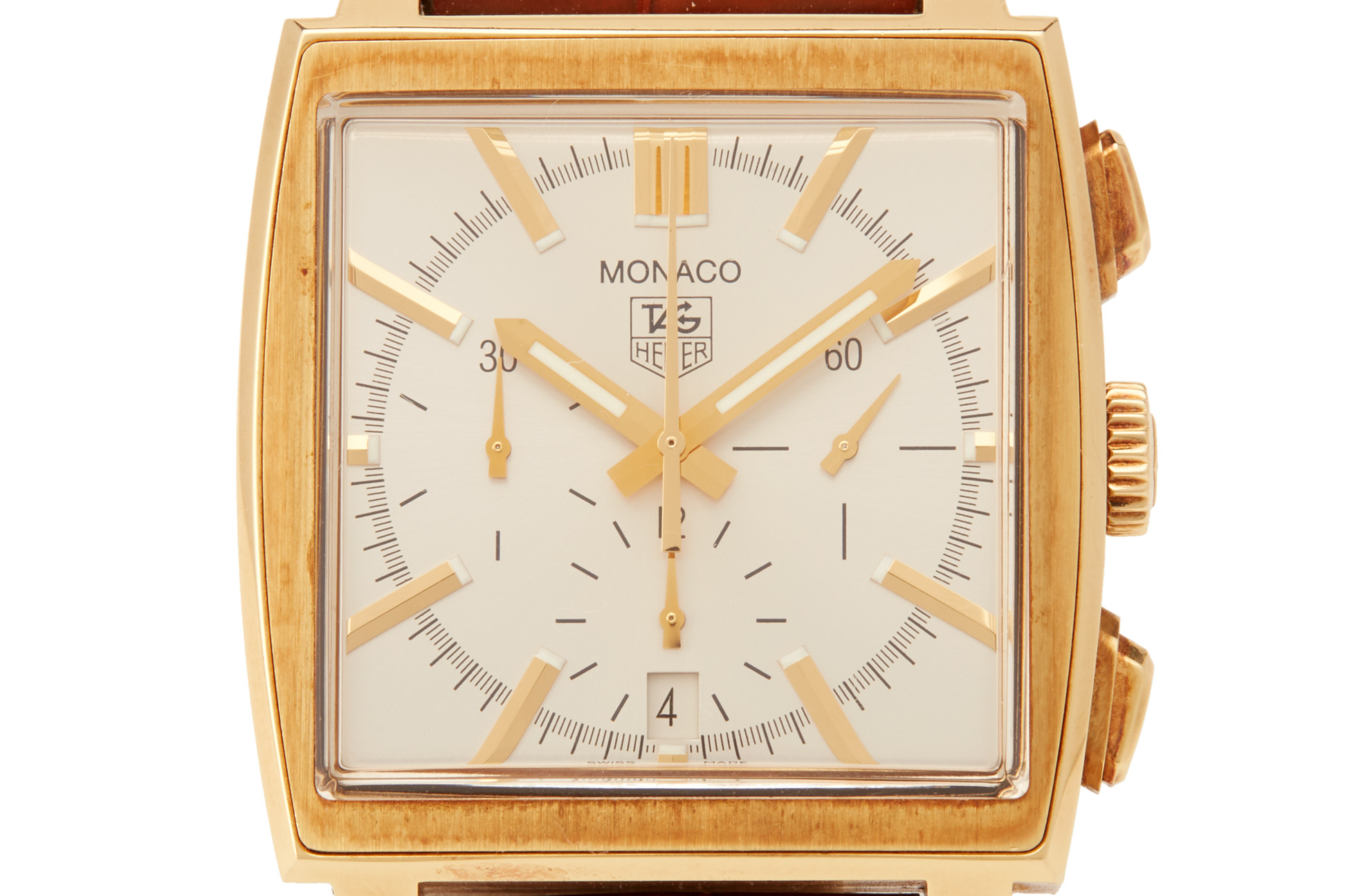 TAG HEUER MONACO GOLD AUTOMATIC CHRONOGRAPH WATCH - Image 2 of 8