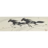 CHINESE SCHOOL (20TH CENTURY) - HORSES GALLOPING