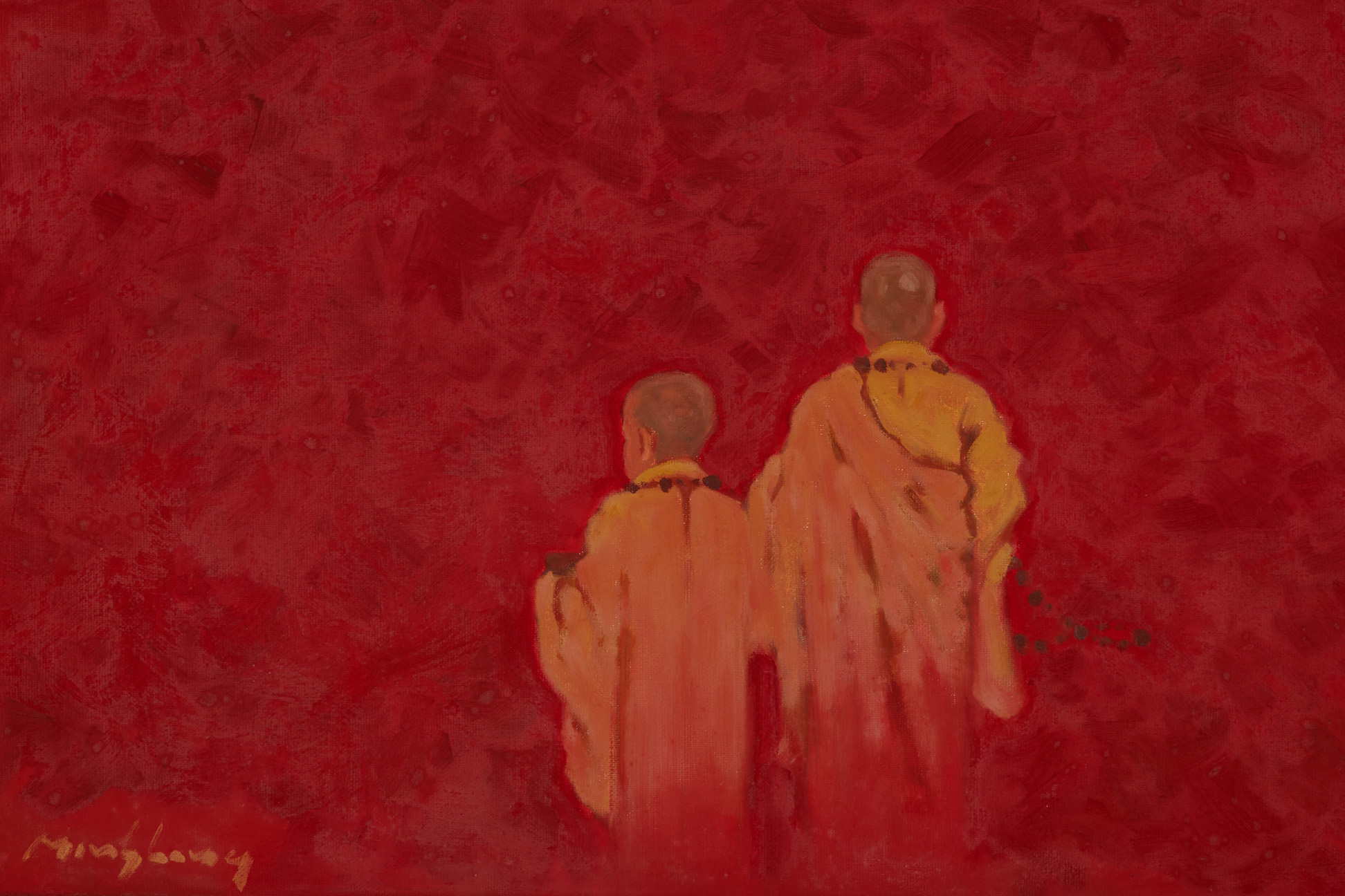 MINH LONG (VIETNAMESE, 20TH/21ST CENTURY) - THE MONKS - Image 3 of 4