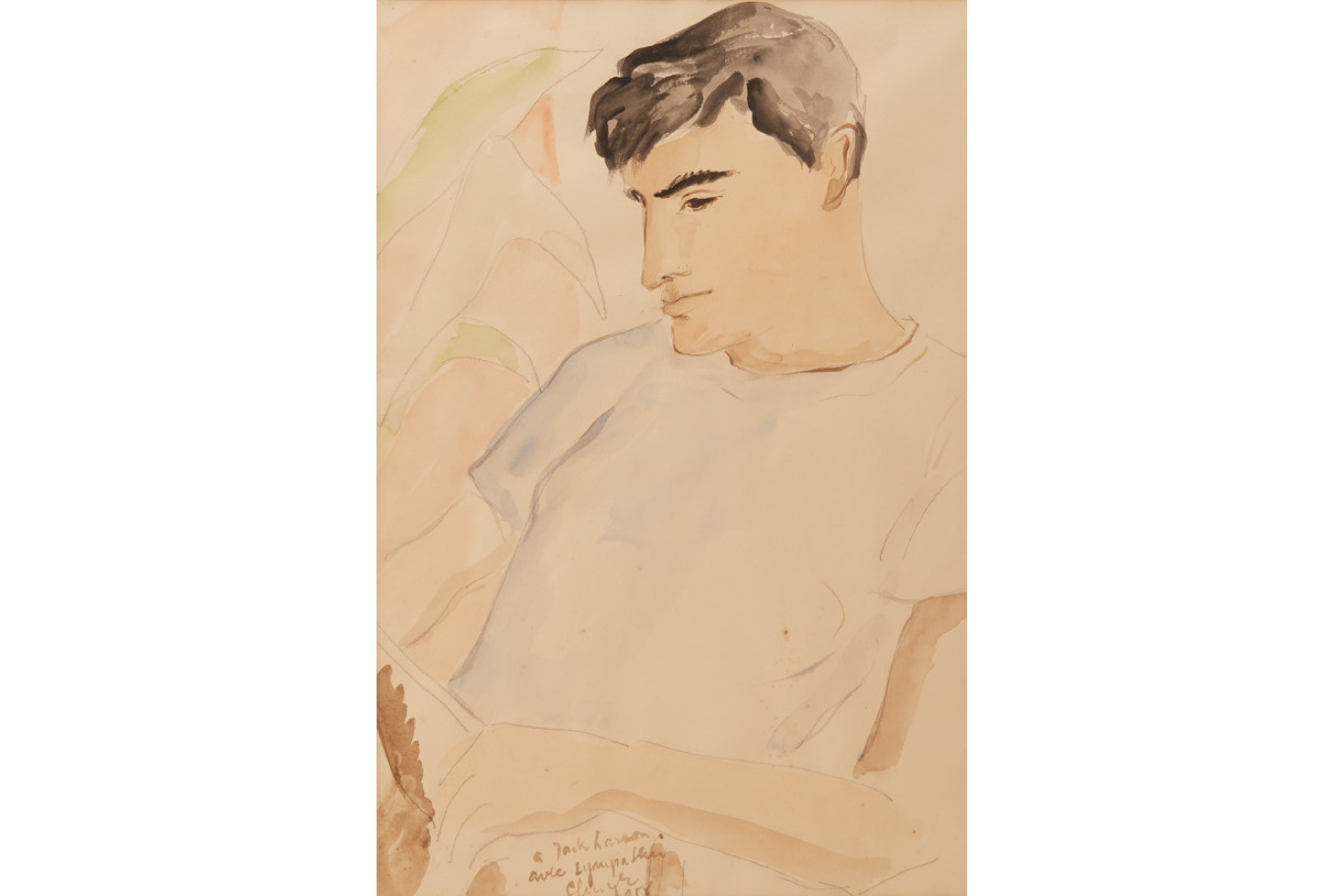 FRENCH SCHOOL (20TH CENTURY) - STUDY OF A MAN READING