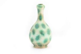 A GREEN-GLAZED GARLIC MOUTH VASE