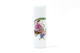 A FAMILLE ROSE PORCELAIN SLEEVE VASE