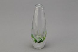 A KOSTA BODA GREEN TAPERED VASE