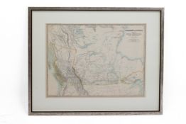 AN ANTIQUE MAP OF WESTERN CANADA (1896)