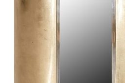 A LARGE RECTANGULAR MIRROR WITH PLATINUM LEAF FINISHED FRAME - Image 2 of 2
