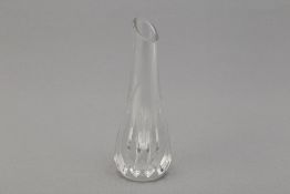 A BACCARAT SMALL CRYSTAL BUD VASE