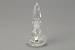 A WATERFORD CRYSTAL SCENT BOTTLE