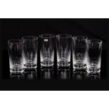 A SET OF SIX BACCARAT CRYSTAL 'NANCY' HIGHBALL GLASSES