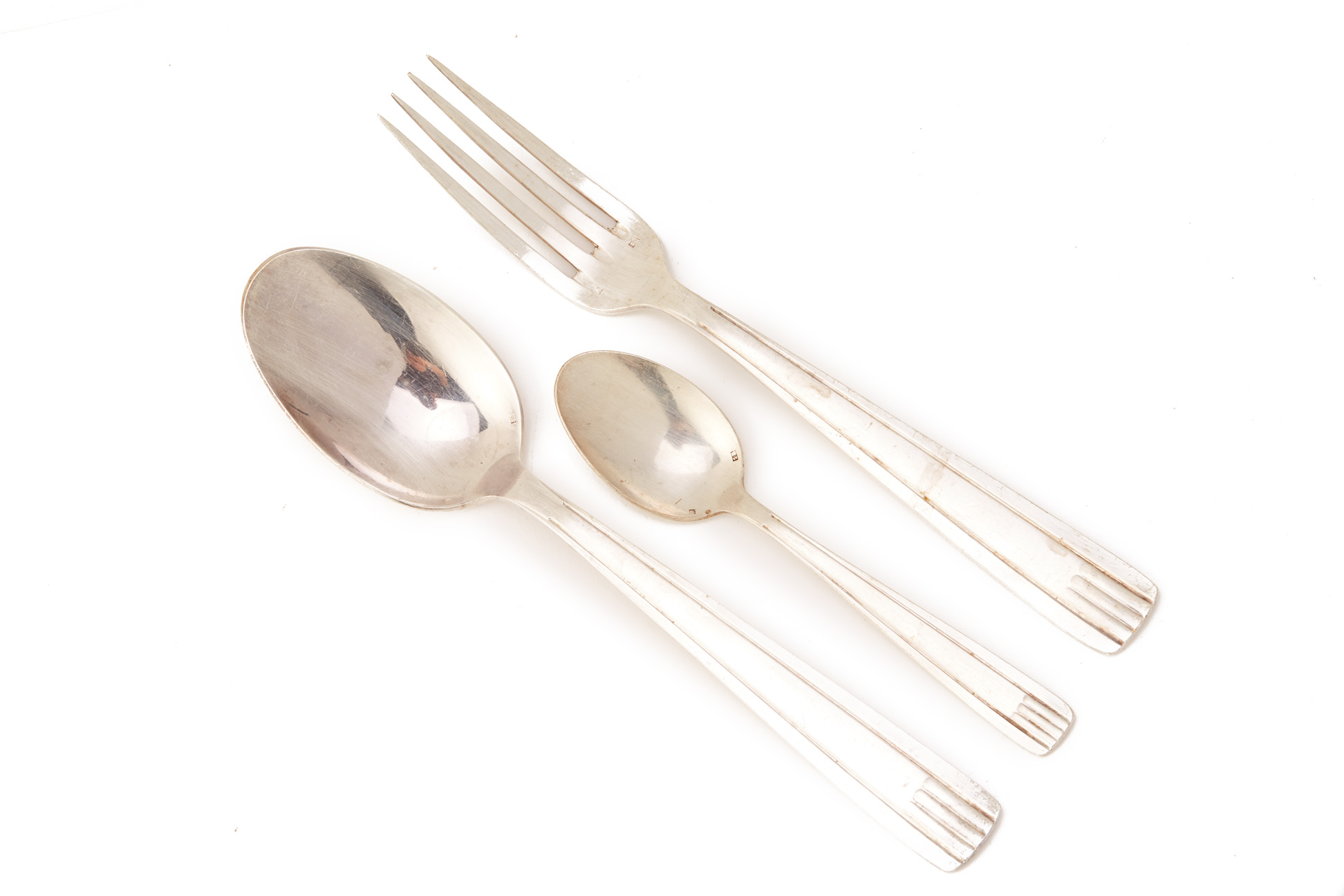 A PART SERVICE OF FRENCH SILVER PLATED CUTLERY - Image 2 of 3