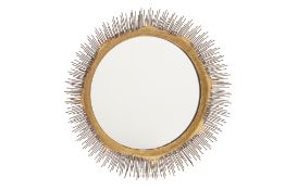 A CRATE & BARREL CLARENDON STARBURST MIRROR