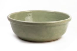 A VERY LARGE CELADON BASIN