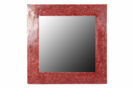 A LARGE SQUARE MIRROR