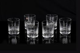 A SET OF SIX BACCARAT CRYSTAL 'NANCY TUMBLERS